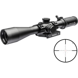 TRUGLO Eminus 4-16x44 Tactical Scope Illuminated TacPlex Reticle 30mm Tube 1/4 MOA Adjustment Fixed Focus Black Anodized