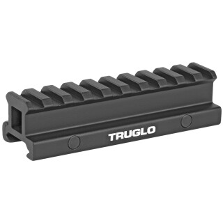 TRUGLO One Piece Riser Mount .75" Height Picatinny Aluminum Black TG8980B