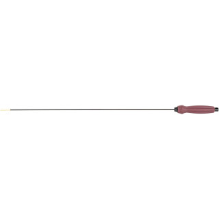 Tipton Deluxe One Piece Carbon Fiber Cleaning Rod .22 to .26 Caliber Threaded 8-32 26" Long Carbon Fiber Rob Polymer Handle Dark Red
