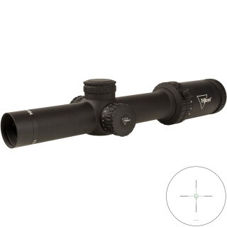 Trijicon Credo 1-6x24 Scope BDC Segmented Circle Green Illuminated Reticle MRAD Adjustment 30mm Tube Black