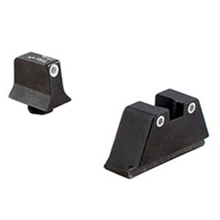 Trijicon Bright & Tough Night Sights Suppressor Height Set Glock Pistols Green Tritium Front/Yellow Tritium Rear Matte Black