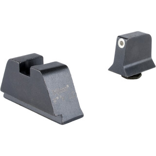 Trijicon Suppressor Height Sights for Glock Standard Frame White Front