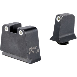 Trijicon Suppressor Height Tritium Sights for Glock 42/43/43X/48 White/White