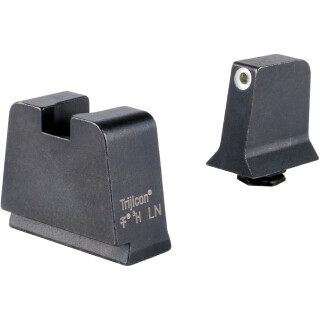 Trijicon Suppressor Height Tritium Sights for Glock 42/43/43X/48 White Front