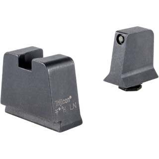 Trijicon Suppressor Height Tritium Sights for Glock 42/43/43X/48 Black Front