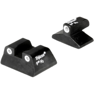 Trijicon HK USP Bright & Tough Night Sight Set Green Front Green Rear Tritium Steel Black