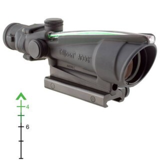 Trijicon ACOG 3.5x35 Scope Illuminated Green Chevron BAC .223 Ballistic Reticle Black TA11F-G