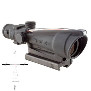 Trijicon ACOG TA11J 3.5x35 Rifle Scope Illuminated Red Crosshair .223 Ballistic Reticle 1/3 MOA with TA51 Mount Aluminum Black TA11J