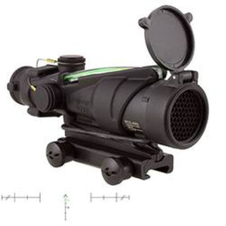 Trijicon ACOG TA31RCO-M150CP-G 4x32 Army Rifle Combat Scope Illuminated Green Chevron .223 Ballistic Reticle 1/2 MOA Aluminum Black with TA51 Mount and Kill Flash TA31RCO-M150CP-G