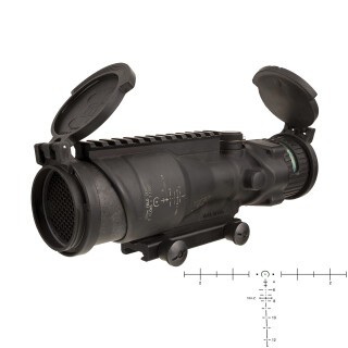 Trijicon 6x48 ACOG M240 Scope Green Horseshoe/Dot Reticle