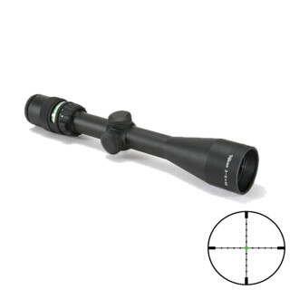 Trijicon AccuPoint 3-9x40 Scope Dual Illuminated MIL-Dot Crosshair with Green Dot Reticle 1" Tube Matte Black