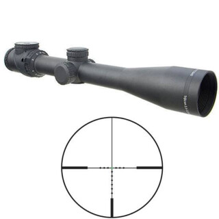 Trijicon 2.5-12.5x42 AccuPoint Riflescope Duplex Reticle Green Dot 30mm Tube Fiber Optic and Tritium Illumination Matte Black Finish TR26-C-200104