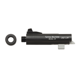 Tactical Solutions Trail-Lite 4" Threaded Barrel .22 Long Rifle Browning Buckmark Series Pistol Frame Matte Black Finish