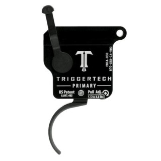 Trigger Tech Remington 700 Primary Drop In Replacement Trigger Right Hand/No Bolt Release/Curved Lever PVD Black Finish