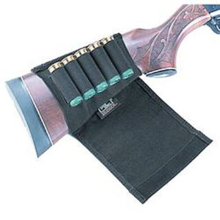 Uncle Mike's Buttstock Shotgun Shell Holder with Protective Flap Cordura Nylon Black