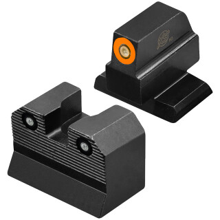 XS Sights R3D 2.0 Tritium Night Sights for HK VP9 OR Orange Suppressor Height