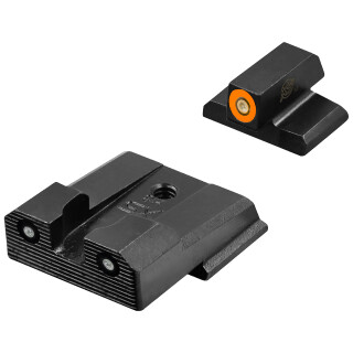 XS Sights R3D 2.0 Tritium Night Sights for HK VP9/P30/45/45C Orange