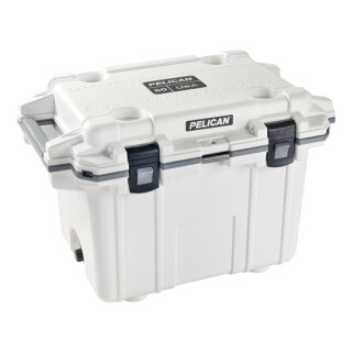 Pelican Coolers 50 Quart Elite Injection Molded Cooler White and Gray