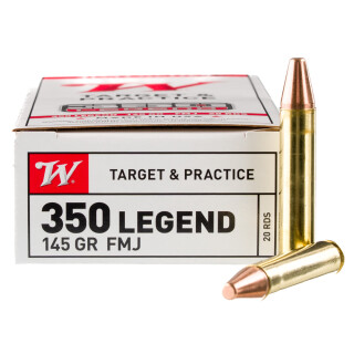 Winchester USA .350 Legend Ammunition 200 Rounds FMJ 145 Grain