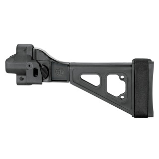 SB Tactical Pistol Stabilizing Brace SBT5 Side Folding Fits HK MP5/MP5K Reverse Stretch Clones Complete Assembly Matte Black