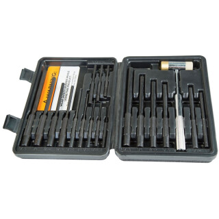 Wheeler Engineering Master Roll Pin Punch Set 18 Piece