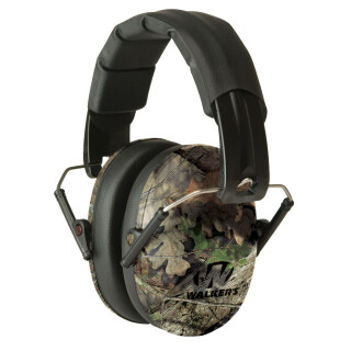 Walker's Game Ear Pro Lo Profile Folding Earmuffs -31dB NRR Mossy Oak Camo GWP-FPM1-CMO
