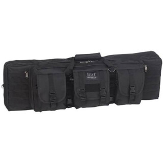 Bulldog Double Tactical Rifle Case Polyester Canvas 37" Black