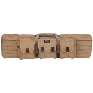 Bulldog Double Tactical Rifle Case Polyester Canvas 37" Tan