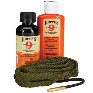 Hoppe's 1-2-3 Done Complete Firearm Cleaning Kit for Shotguns Chambered in 12 Gauge Includes Bore Solvent/Lubricating Oil/Bore Snake