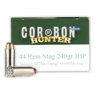 Cor-Bon .44 Magnum Ammunition 20 Rounds Hunter JHP 240 Grain