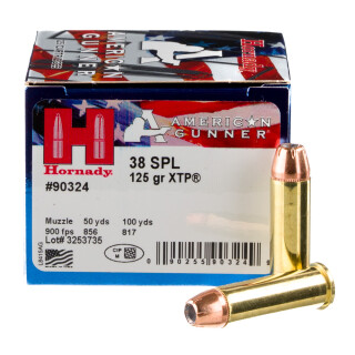 Hornady American Gunner .38 Special Ammunition 25 Rounds XTP HP 125 Grain