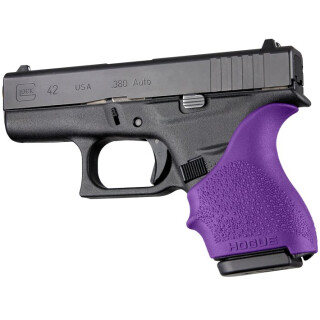 Hogue HandAll Beavertail Grip Sleeve for Glock 43/43 Rubber Purple