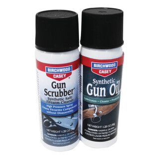Birchwood Casey Gun Scrubber and Synthetic Gun Oil Combo Pack 1.25oz