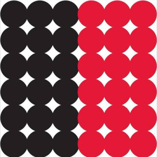Birchwood Casey Dirty Bird Repair Pasters 1" Red and Black 432 Pasters 34118