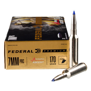 Federal 7mm PRC Ammunition 20 Rounds Terminal Ascent 170 Grains