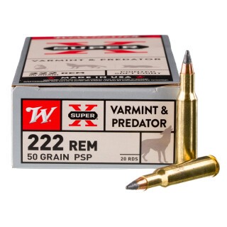 Winchester Super-X .222 Rem 50 Grain JSP 20 Round Box