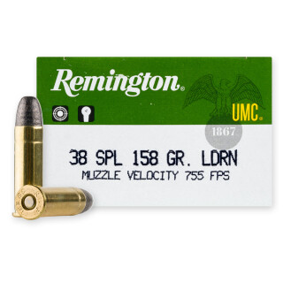 Remington UMC .38 Special Ammunition 500 Rounds LRN 158 Grains