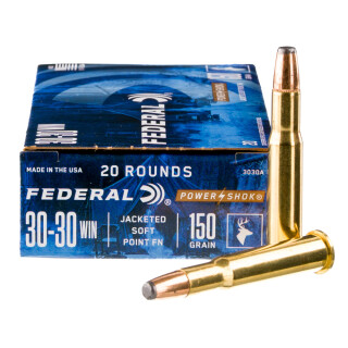 Federal Power-Shok .30-30 Winchester Ammunition 200 Rounds JSP 150 Grain