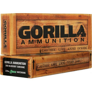 Gorilla .300 AAC Blackout 220 Grain BTHP SS 20 Round Box