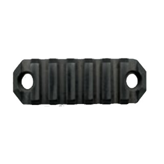 GrovTec M-LOK 5 Slot 2.2" Rail Section M-LOK to Picatinny Solid Aluminum Type III Black Hard Anodized Finish