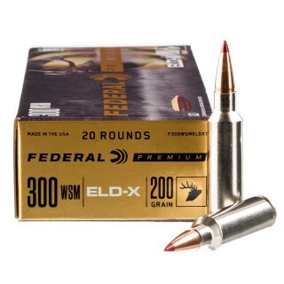 Federal .300 WSM Ammunition 20 Rounds ELD-X 200 Grains