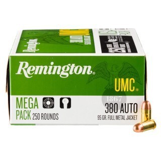Remington UMC .380 ACP Ammunition 1000 Rounds FMJ 95 Grains