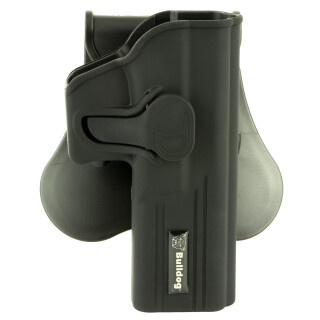 Bulldog Cases Rapid Release for Glock 17, 22, 31 Paddle Holster Right Hand Polymer Black