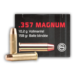 GECO .357 Magnum Ammunition 50 Rounds FMJ 158 Grain