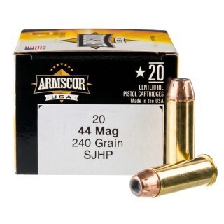 Armscor USA .44 Magnum Ammunition 20 Rounds SJHP 240 Grains