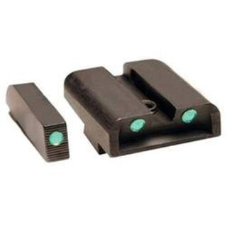 TRUGLO Springfield XD/XDM/XDS Brite Site Tritium Night Sights Green Front/Rear CNC Machined Steel Black TG231X