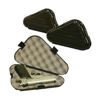 Plano Large Frame Pistol Case Thick Wall Construction Two Layers of High Density Foam Plano Style Hinges Padlock Tab Polymer Matte Black 142300
