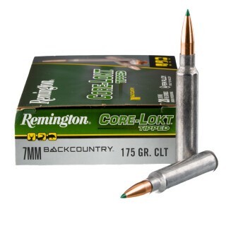 Remington Core-Lokt Tipped 7mm Backcountry Ammunition 200 Rounds Polymer Tip 175 Grains