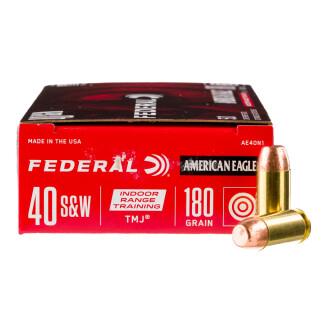 Federal American Eagle .40 S&W Ammunition 50 Rounds TMJ 180 Grain