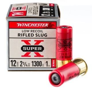 Winchester Super-X Low Recoil 12 Gauge Shotshell 150 Rounds 2-3/4" HP Rifled Slug 1 Ounce